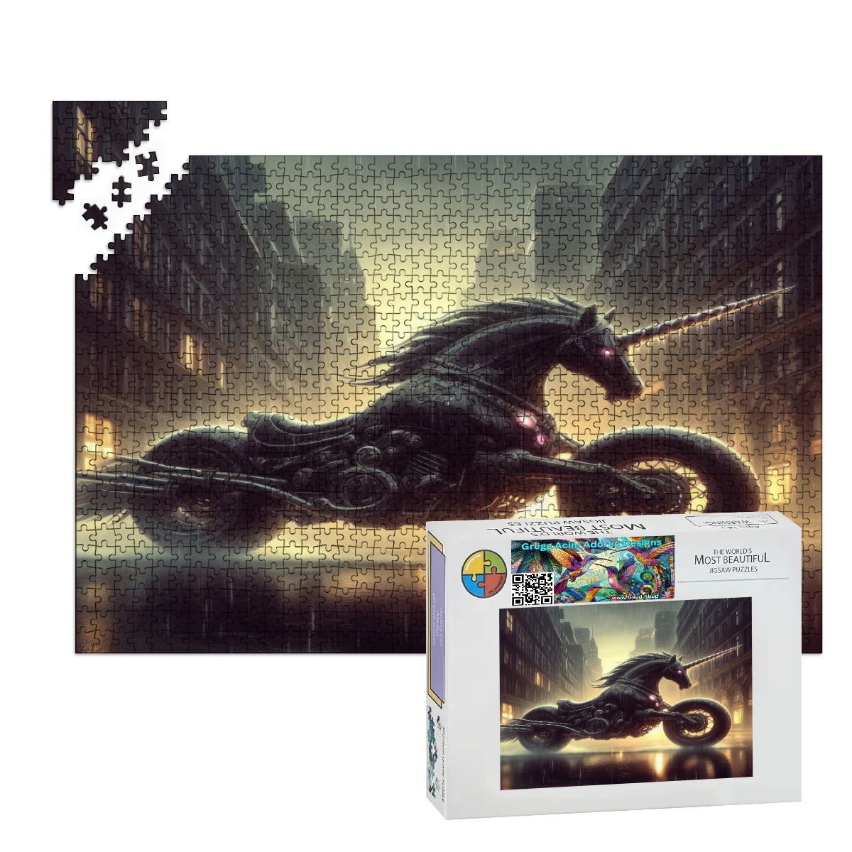 Wooden Jigsaw Puzzles 1000 pcs (Horizontal) - Gregg Acini Adoree Designs - Jigsaw Puzzle