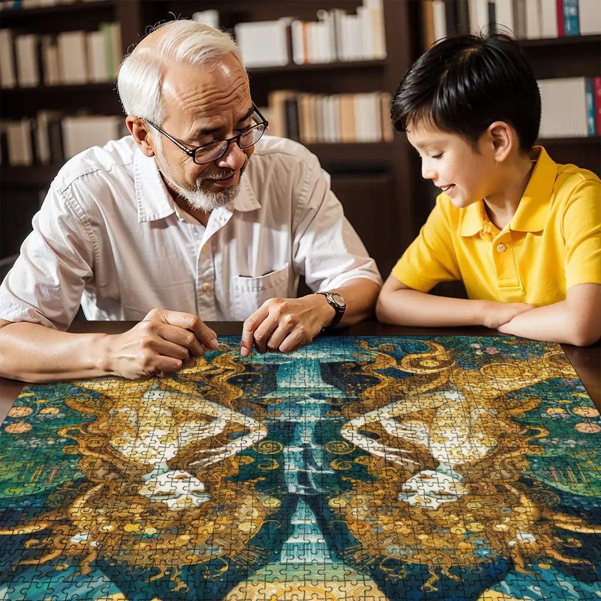 Wooden Jigsaw Puzzles 1000 pcs (Horizontal) - Gregg Acini Adoree Designs - Jigsaw Puzzle