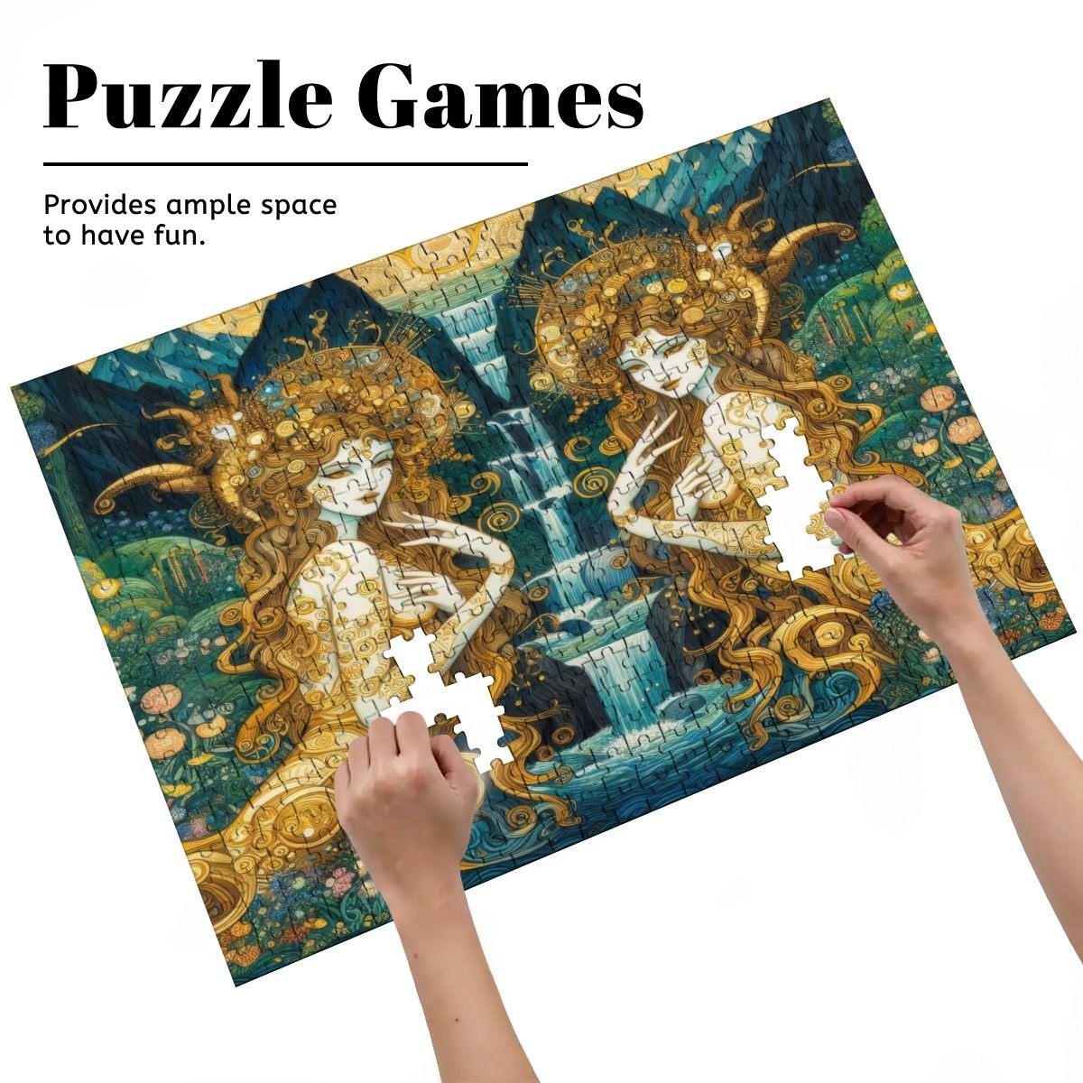 Wooden Jigsaw Puzzles 500 pcs (Horizontal) - Gregg Acini Adoree Designs - Jigsaw Puzzle
