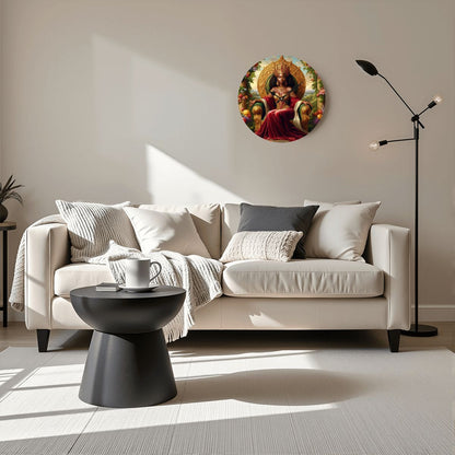 Wooden Round Wall Clock 9.8"x9.8" (Made in USA) - Gregg Acini Adoree Designs - Wall Clock