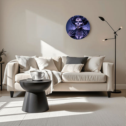 Wooden Round Wall Clock 9.8"x9.8" (Made in USA) - Gregg Acini Adoree Designs - Wall Clock