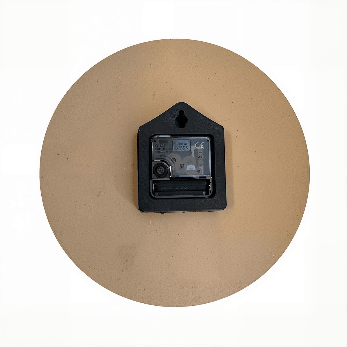 Wooden Round Wall Clock 9.8"x9.8" (Made in USA) - Gregg Acini Adoree Designs - Wall Clock