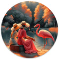 Wooden Round Wall Clock 9.8"x9.8" (Made in USA) - Gregg Acini Adoree Designs - Wall Clock